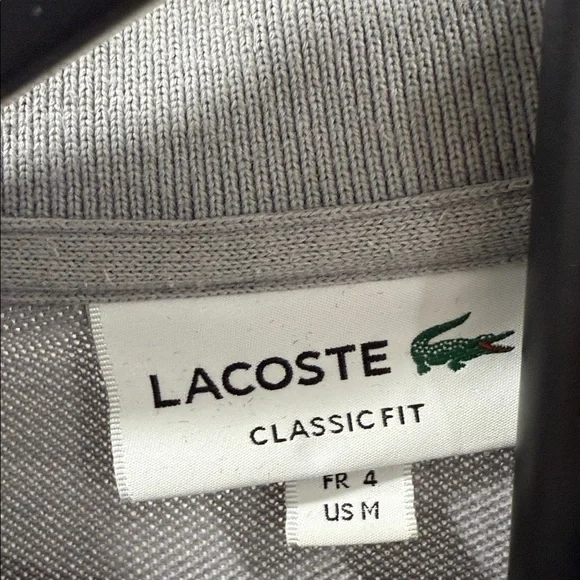 Lacoste Classic Gray Polo Shirt - Picture 2 of 3